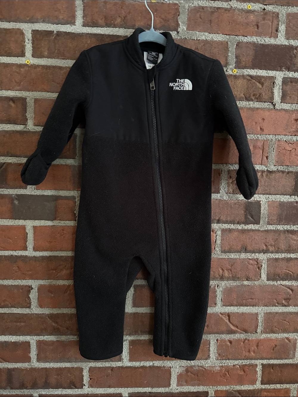 The North Face Black Kids Fleece One-Piece Zip Suit